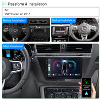 10" 2+32G Android 13 CarPlay Autoradio für VW Touran 5T1 1T3 2015-2020 WIFI BT GPS DSP RDS DAB