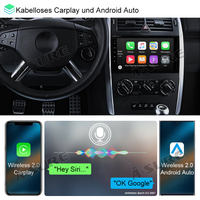 9 Zoll 6+128GB 8-Kern Android 14 Autoradio für Mercedes-Benz A/B-Klasse Viano/Vito/Sprinter W169/639/245, 1280HD IPS Touchscreen kabelloses CarPlay Android Auto 4G LTE GPS-Navigation Bluetooth 5.0 Wi-Fi DSP RDS USB Rückfahrkamera