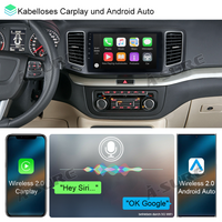 9" 2+32GB Android 13 GPS Navi Autoradio für VW Sharan ll Seat Alhambra MK2 ab 2010 Kabelloses CarPlay Android Auto Bluetooth WIFI DSP RDS 1280HD Touchscreen