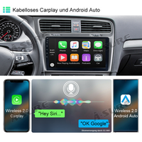 10.1" Android 13 Kabellos CarPlay 2+32GB Autoradio für VW Golf 7 Golf Vll WIFI Bluetooth GPS DAB+ RDS DSP USB FM