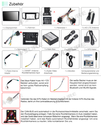 8-core 4+64GB Android 14 GPS Navi Car Radio for VW Sharan ll Seat Alhambra MK2 (from 2010) Wireless CarPlay Android Auto 4G LTE Bluetooth WIFI DSP RDS 1280HD