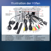 9 Zoll 4+64GB Android 14 Autoradio für VW Passat B6 B7 CC/Polo MK5 6/Golf 5 6 Plus/Tiguan/Touran/Sharan/EOS/Beetle, 8-Kern GPS-Navigation 1280HD IPS Touchscreen kabelloses CarPlay Android Auto 4G LTE Bluetooth 5.0 Wi-Fi DSP FM RDS USB