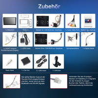 9 Zoll 2+64GB Android 14 Autoradio für Ford Focus MK2 2004-2011, 1280x800 IPS Touchscreen kabelloses CarPlay Android Auto GPS-Navigation Lenkradsteuerung Bluetooth 5.0 Wi-Fi DSP FM RDS USB