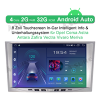 8" IPS 32GB Android 12 Navi Radio GPS für Opel Astra H 2004-2008 Zafira B 2005-2015