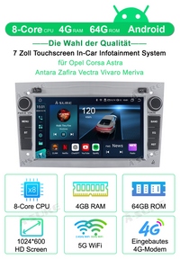 9" Android 13 Autoradio 4+64GB 8-Kern Navi für OPEL VAUXHALL HOLDEN CarPlay ChatGPT WIFI 4G GPS
