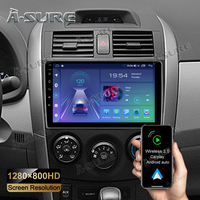 Android 12 Autoradio 2+32GB GPS Navi CarPlay DSP Für Toyota Corolla 2006-2012 
