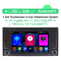 Für VW Transporter Multivan T5 Autoradio 2+32GB Carplay Navi 2 DIN Android 11 GPS SWC