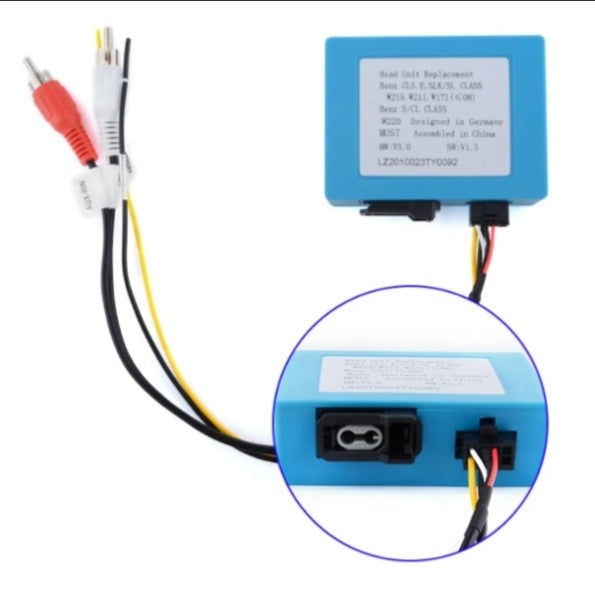 Fiber Optic Decoder For Mercedes-Benz SL R230 SL350 SL500 Android Radios