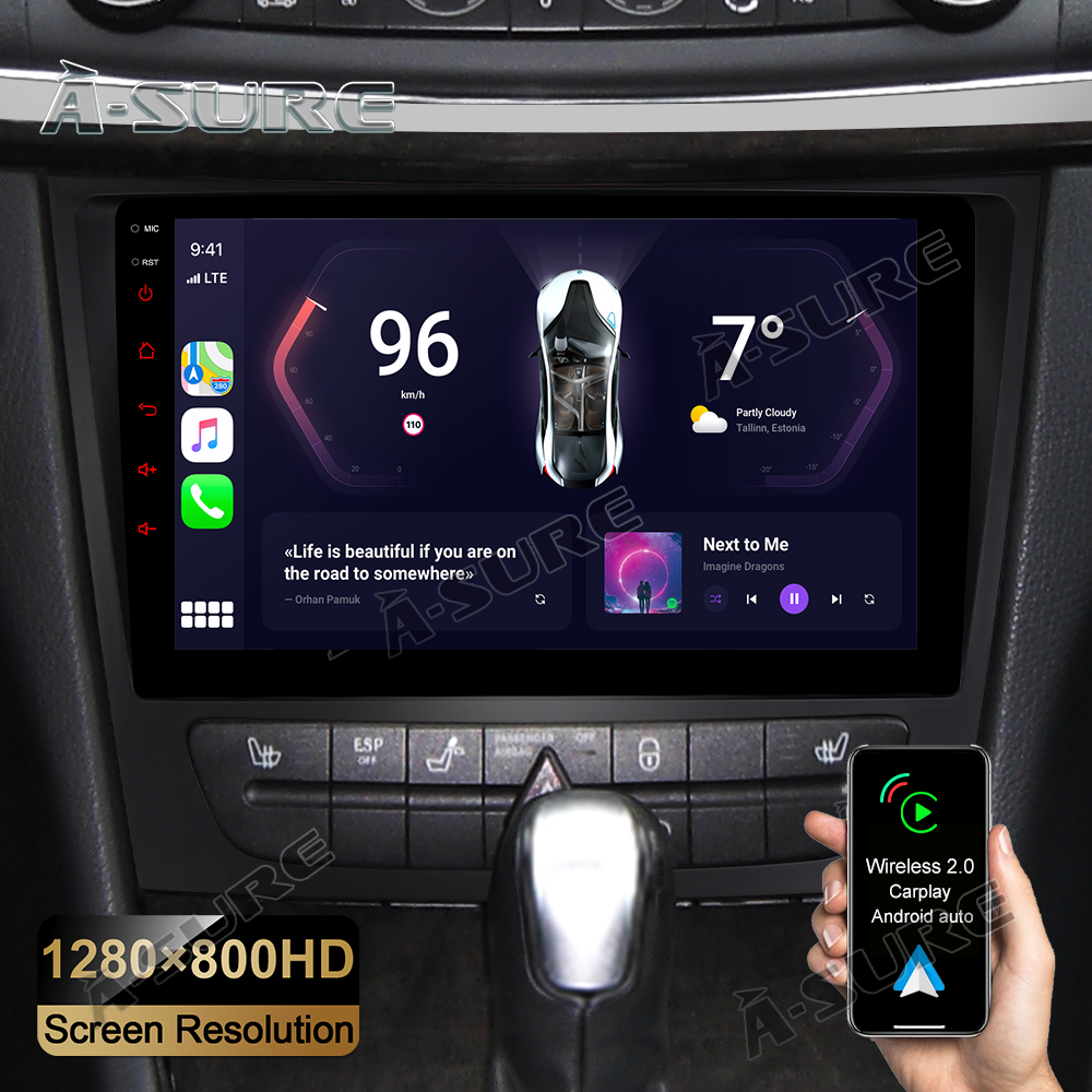 Android 12 Autoradio Navi 2+32GB Mercedes-Benz E-Klasse CLS C219 W211
