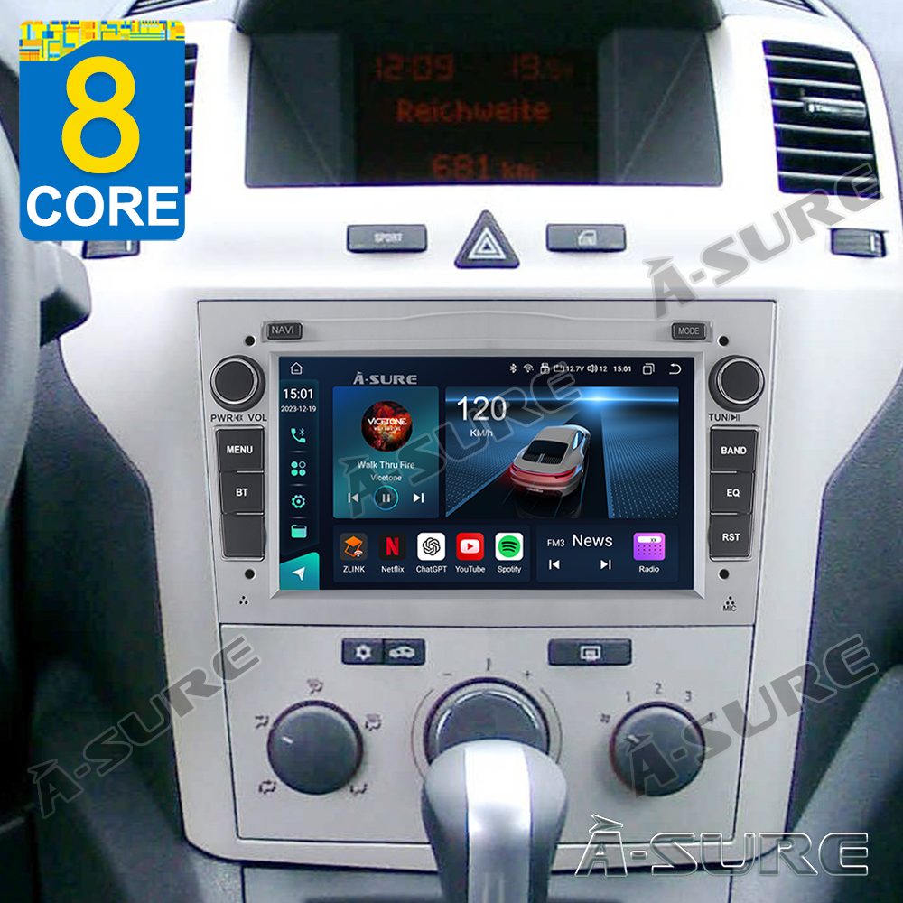 9" Android 13 Autoradio 4+64GB 8-Kern Navi für OPEL VAUXHALL HOLDEN CarPlay ChatGPT WIFI 4G GPS