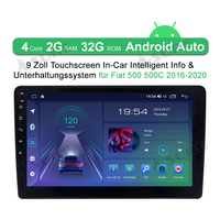 2+32G Android 12 Autoradio Navi Radio WIFI Carplay für Fiat 500 500C 2016-2020