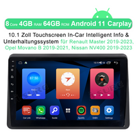 4+64GB Autoradio Android 11 Carplay für Renault Master Opel Movano B Nissan NV400