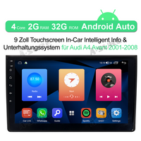 9‘’ 2+32GB Android 12 Radio Navi navigationsgerät GPS Für Audi A4 S4 RS4 B6 B7 BOSE