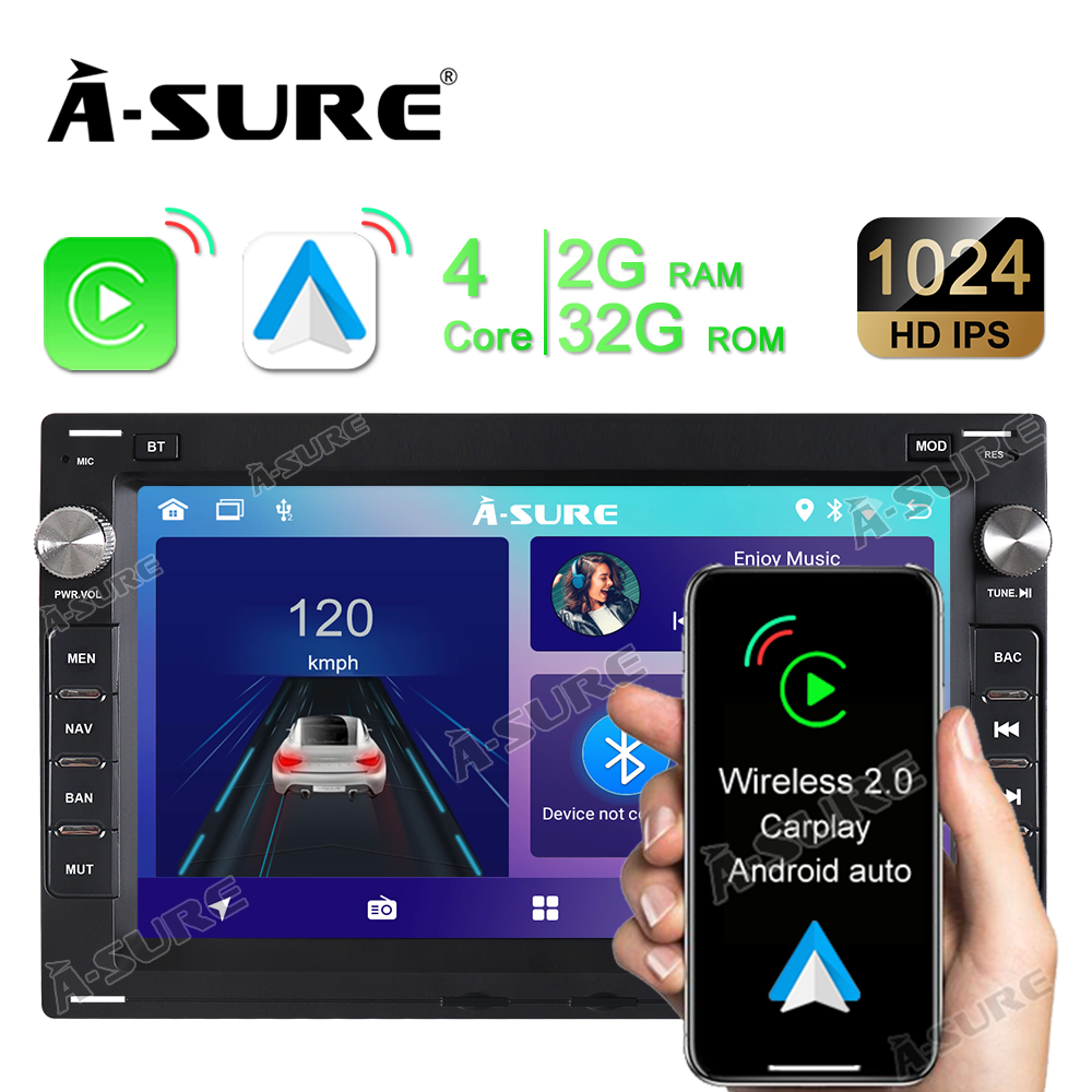 2+32GB 7" Autoradio Navi WIFI für VW Passat B5 Golf MK4 Polo MK3 MK4 Seat Skoda 
