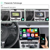 8-Kern 6+128G Android 11 Autoradio Wireless Carplay GPS Navi für VW Passat B7 CC