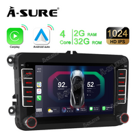 2 DIN Autoradio Android 13 GPS Navi für VW GOLF 5 6 plus Passat Touran Polo WIFI Bluetooth RDS DSP USB