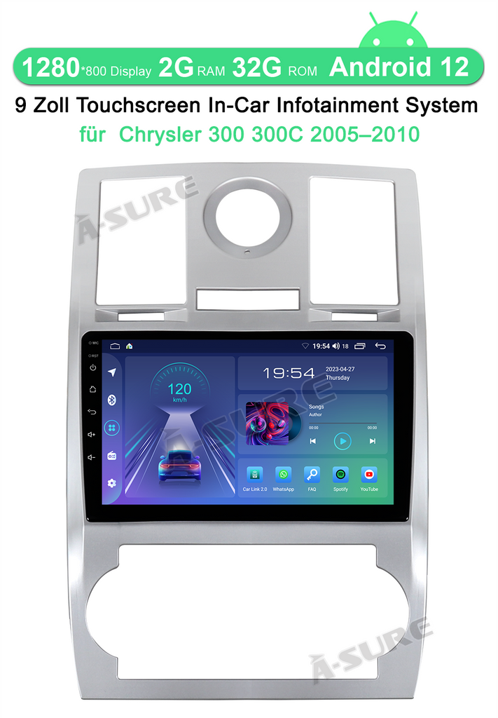 Android 13 Car Stereo 9 Inch HD Touch Screen for Chrysler 300C Android 13 Car Stereo 9 Inch HD Touch Screen for Chrysler 300C