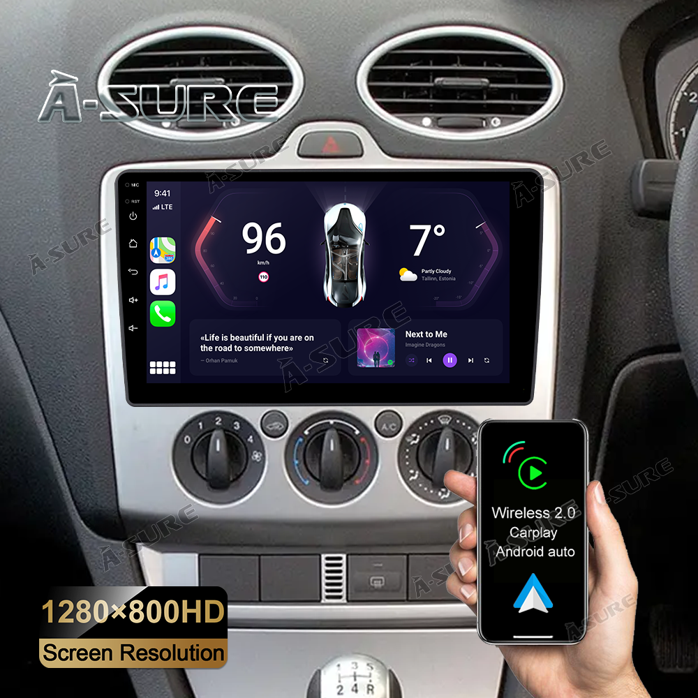 9'' Android 12 Autoradio Für Ford Transit Bus S-Max Focus Kuga 2+32G F