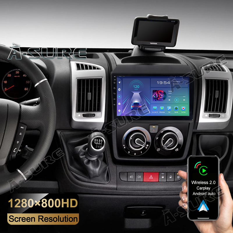 9" Android 13 CarPlay Radio Stereo für 2-Din Citroen Relay Fiat Ducato Peugeot Boxer 2007-2023 GPS Navi WIFI BT FM DSP