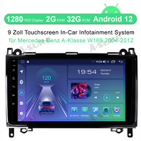 2+32GB 9‘’ Carplay Android 12 Radio Navi GPS für Mercedes BENZ A/B Vito Viano Sprinter W639 W245