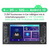 2+32GB Android 12 Navi Radio GPS Autoradio BT Carplay Für VW T5 Multivan VW Touareg 