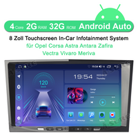 2+32G Carplay Android 12 Autoradio Navi GPS für Astra H 2004-2008 Zafira B 2005-2015