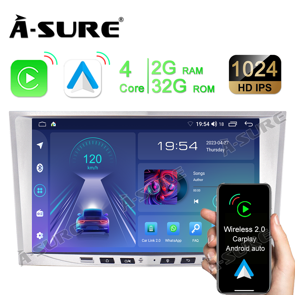 Android 12 Carplay Android Auto 2+32GB Autoradio für Opel Zafira B Corsa BT Astra Vivaro GPS Navi Wifi 