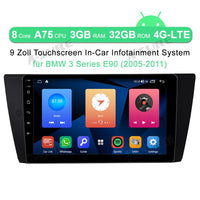 4G-LTE SIM Android 10 Autoradio Navi 4+64G für BMW 3er Touring E90 E91 318i 320d