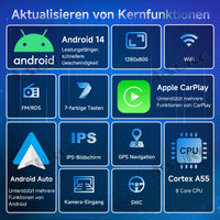 9 Zoll 4+64GB 8-Kern Android 14 Autoradio für VW Passat B6 B7 CC/Polo MK5 6/Golf 5 6 Plus/Tiguan/Touran/Sharan/EOS/Beetle, 1280HD IPS Touchscreen kabelloses CarPlay Android Auto 4G LTE GPS-Navigation Bluetooth 5.0 Wi-Fi DSP FM RDS USB Rückfahrkamera