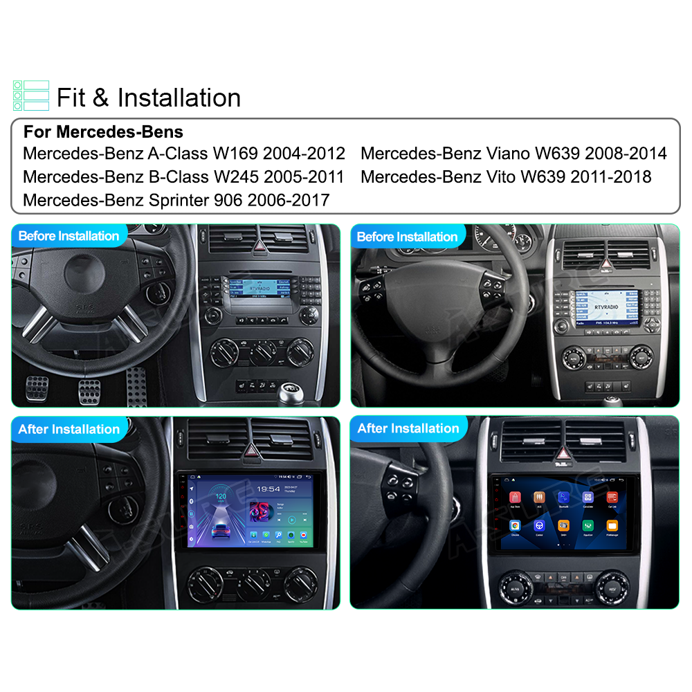 1G 32G Android Autoradio für Mercedes Benz W169 W245 B160 B170 B180 B200 W639 Vito Viano W906 1G 32G Android Autoradio für Mercedes Benz W169 W245 B160 B170 B180 B200 W639 Vito Viano W906