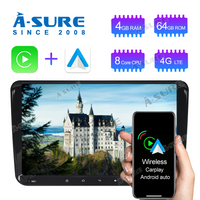 A-Sure 9" IPS Android 11 Octa Core 4+64G Autoradio für VW PASSAT CC GOLF PLUS Tiguan GPS Navi