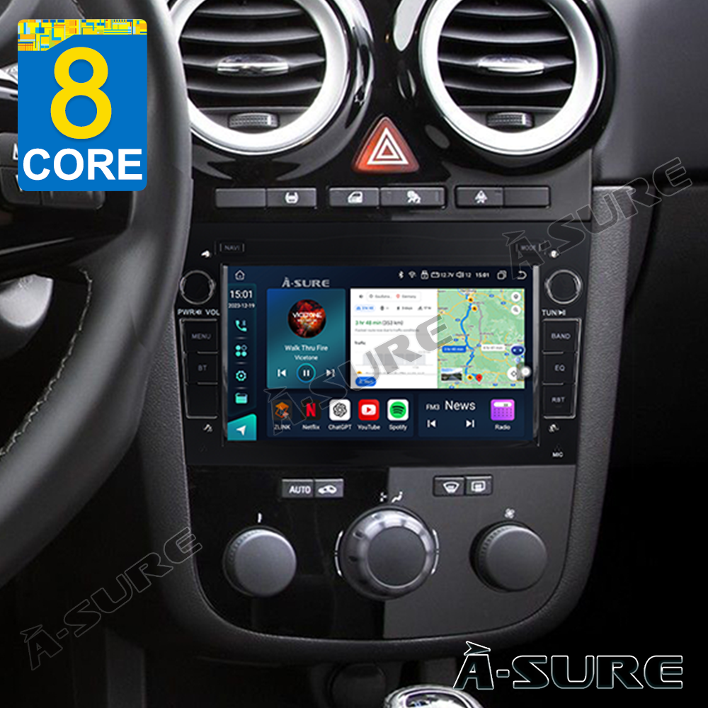 9" Android 13 Autoradio 4+64GB 8-Kern Navi für OPEL VAUXHALL HOLDEN CarPlay ChatGPT WIFI 4G GPS
