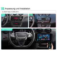 9" Android 13 GPS Navi 8-Kern 4+64GB Autoradio CarPlay Für Seat Ibiza 6j 2009-2013 4G WIFI BT DSP ChatGPT