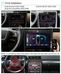 4G LTE SIM Android 10 Autoradio 32 GB GPS Navi Radio für Audi A4 S4 RS4 B6 B7 8E