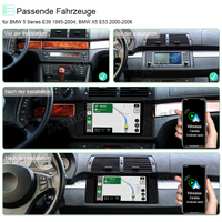Für BMW E39 5er E53 X5 520i 530d 540i GPS 9" Android 12 Navi Autoradio 2+32GB Carplay DAB 