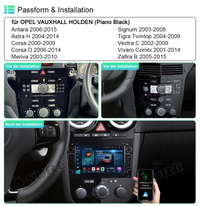 9" Android 13 Autoradio 4+64GB 8-Kern Navi für OPEL VAUXHALL HOLDEN CarPlay ChatGPT WIFI 4G GPS