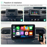 4+64GB Autoradio Android 11 Carplay für Renault Master Opel Movano B Nissan NV400