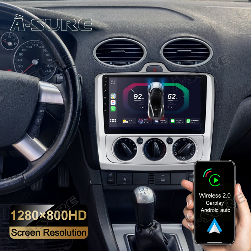 für Ford Focus 2 MK2 MK II Android 12 Autoradio Navi Radio Carplay+Android Auto 