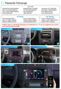 2+32GB 7" Autoradio Navi WIFI für VW Passat B5 Golf MK4 Polo MK3 MK4 Seat Skoda 