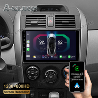 9‘’ Android 12 Autoradio GPS Navi 2+32G CarPlay DSP Für Toyota Corolla 2006-2012