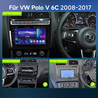 9 Zoll 2+64GB Android 14 Autoradio für VW Polo V 6C 2008-2017 mit 1280HD IPS Touchscreen kabelloses CarPlay Android Auto GPS-Navigation Bluetooth 5.0 Wi-Fi DSP USB Rückfahrkamera