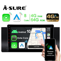 4G LTE SIM Android10 Navi Wireless Carplay Autoradio 4+64GB GPS für BMW 5er E39