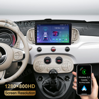 2+32G Android 12 Autoradio Navi Radio WIFI Carplay für Fiat 500 500C 2016-2020