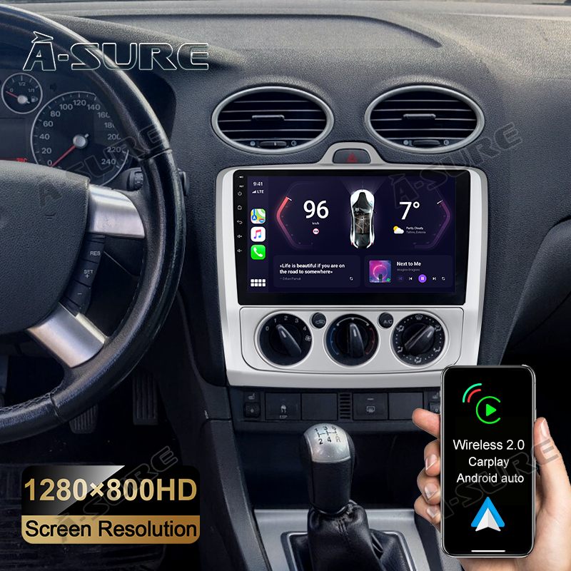 Android 12 2G+32G Für Ford Focus MK2 2004-2011 Auto Stereo CarPlay Radio GPS WiFi 