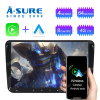 A-Sure 9 Zoll Android 11 Octa-Core GPS Navi Carplay Autoradio für VW PASSAT CC GOLF PLUS Tiguan