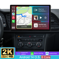 13,1" 8-Kern Android 14 Autoradio 4+64GB für SEAT LEON MK3 2013-2019, 2K IPS Touchscreen kabelloses CarPlay Android Auto GPS-Navigation Bluetooth Wi-Fi DSP FM RDS 4G LTE Rückfahrkamera