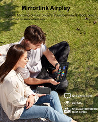 Tragbares Autoradio zur Armaturenbrettmontage mit 4K-Dashcam und 1080P-Rückfahrkamera – Kabelloses Apple CarPlay und Android Auto – 10,26-Zoll-HD-Touchscreen, Bluetooth, GPS, Navi, Sprachsteuerung, universell