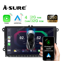 9" 2+32G Android 12 Autoradio Carplay für VW Golf 5 6 Plus Touran Polo Passat EOS GPS NAVI