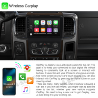 9'' Android 12 CarPlay Car Stereo Radio for Dodge Ram Pickup 2013-2018 with Automatic A/C 2+32GB GPS Navi