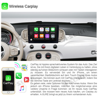 2+32G Android 12 Autoradio Navi Radio WIFI Carplay für Fiat 500 500C 2016-2020
